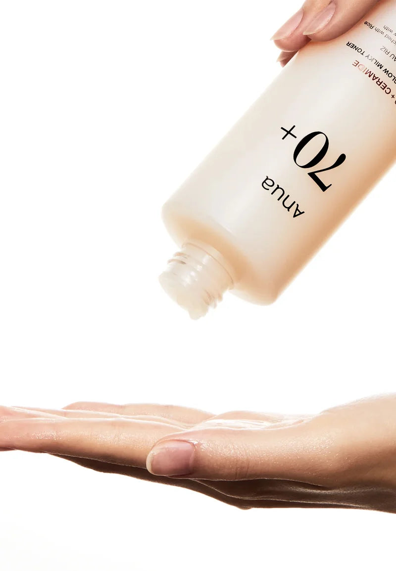 ANUA RICE 70+ CERAMIDE GLOW MILKY TONER ( 250ml )