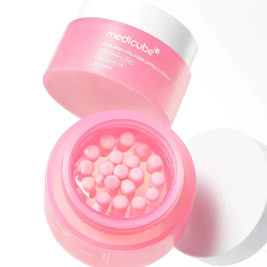 MEDICUBE- SALMON DNA PDRN PINK COLLAGEN CAPSULE CREAM ( 55gr )
