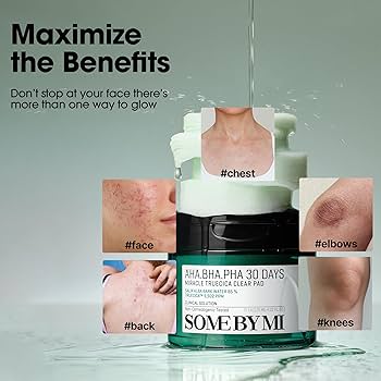 SOME BY MI AHA BHA PHA 30 DAYS MIRACLE TRIECICA CLEAR PADS ( 70 pads )
