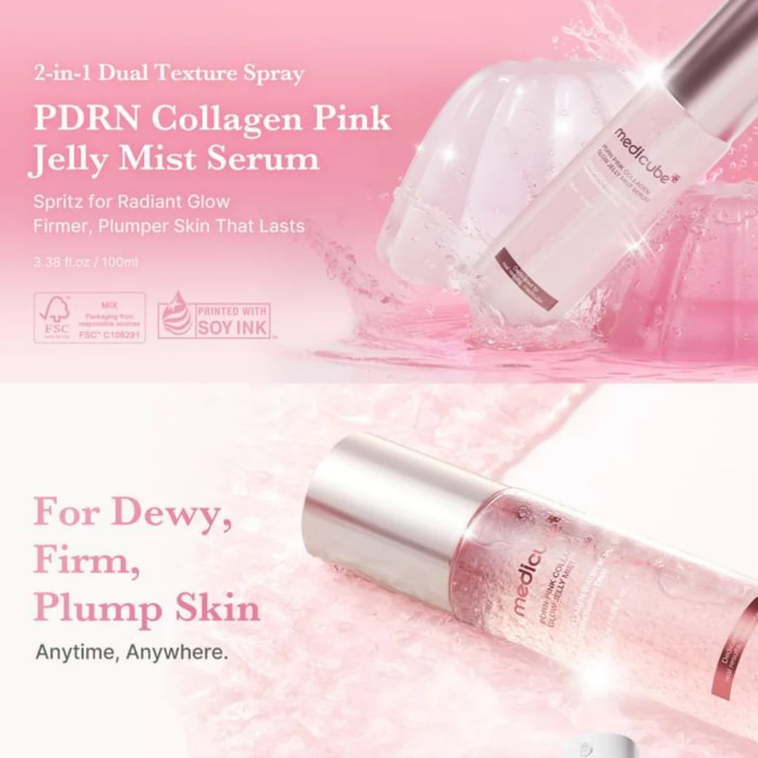 MEDICUBE PDRN PINK COLLAGEN GLOW JELLY MIST SERUM