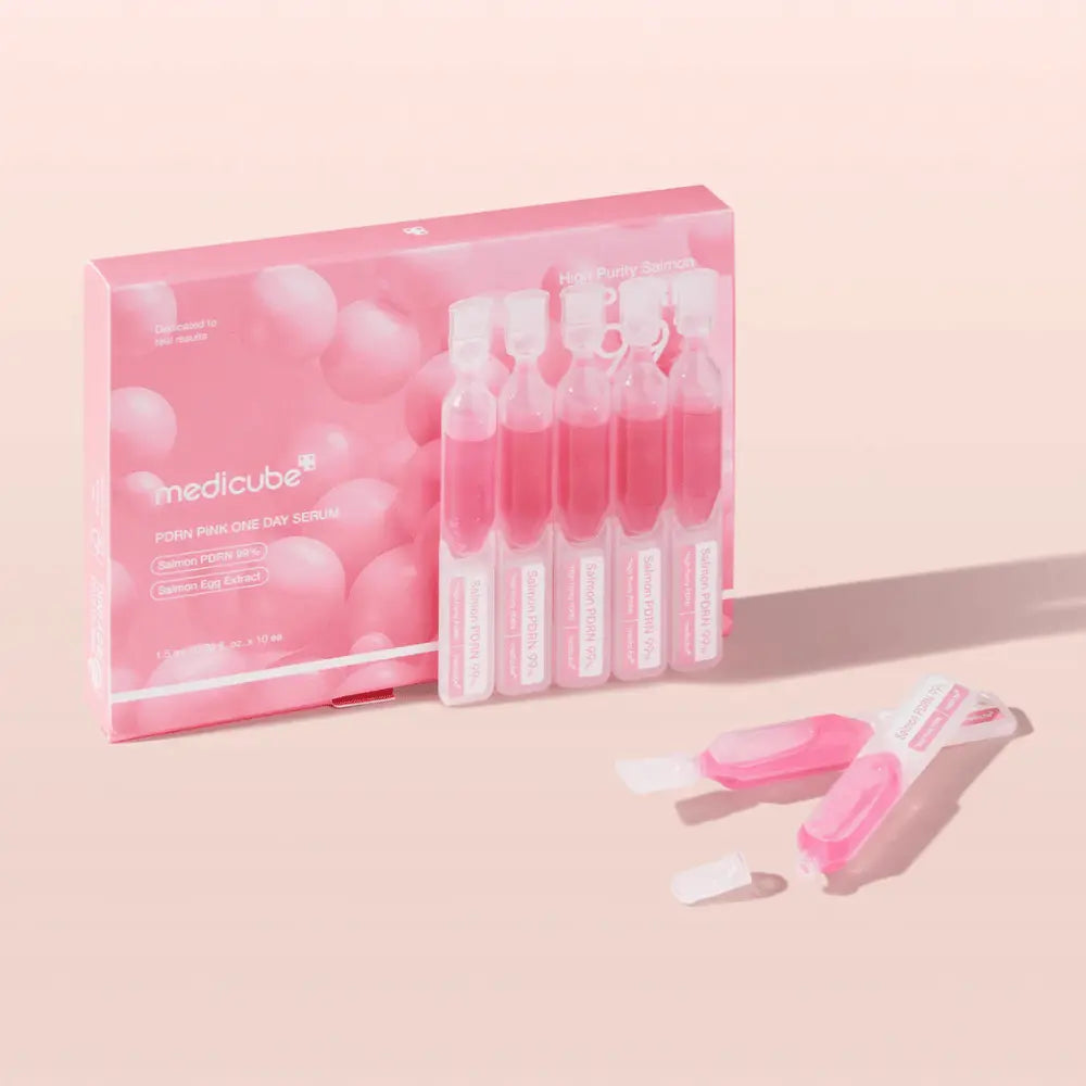 MEDICUBE PINK ONE DAY SERUM 99% SALMON PDRN ( 10 caps )